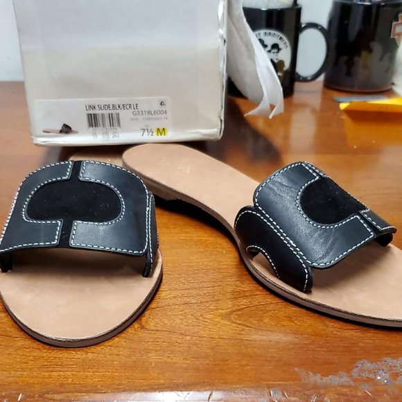 Diane Von Furstenberg Link Slide Sandals - Picture 3 of 6